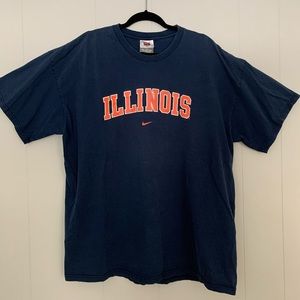 Vintage Illinois University Nike 2XL T-Shirt
